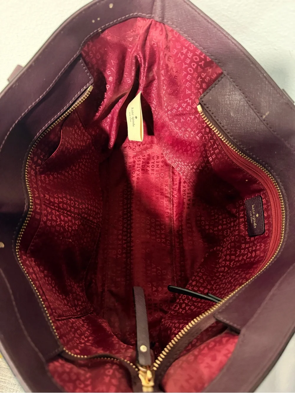 Kate Spade - Women's Plum Tote Bag - Structured Shoulder Bag